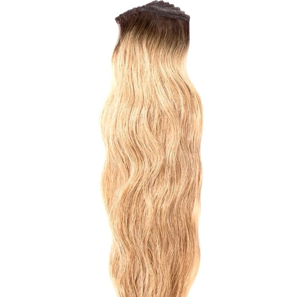 Priscilla Valles Perlino 25” Tape-In Remy Hair Extensions Dark Blonde #8